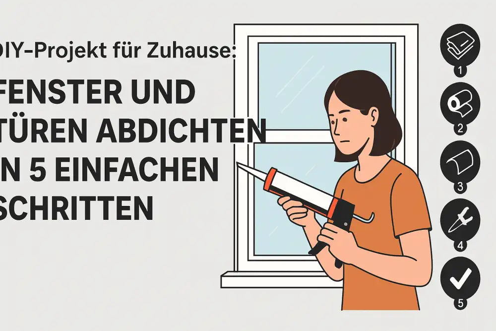 DIY-Projekt für Zuhause: Fenster und Türen abdichten in 5 einfachen Schritten
