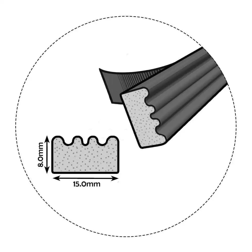 Foam selbstklebende Fenstersdichtung Türdichtung mit Fadenverstärkte Klebefläche