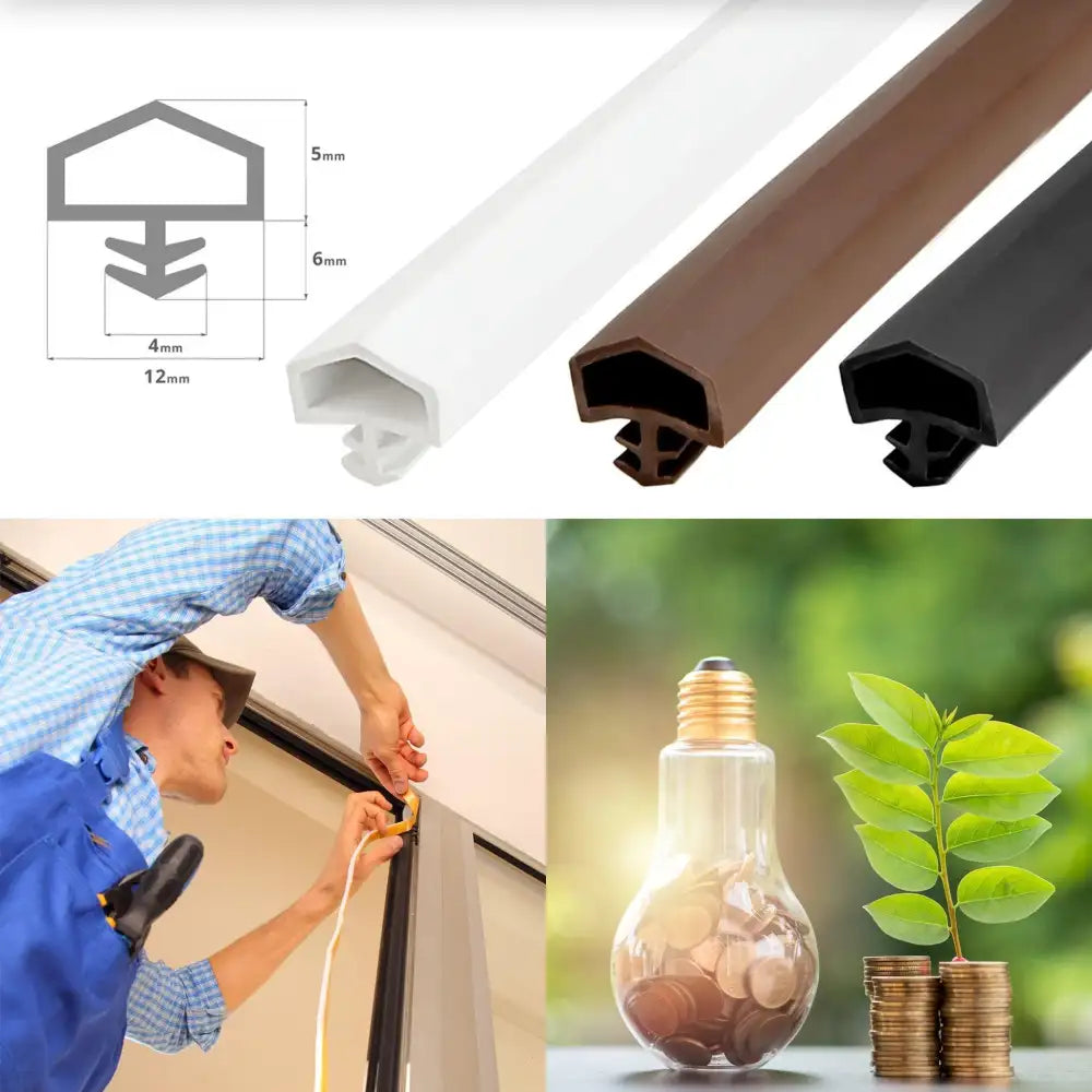 Türdichtung STD05 Zimmertürdichtung für Fenster und Türen, optimale Wetterschutz